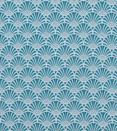 Zellige Fabric by Clarke & Clarke Teal Zellige Fabric by Clarke & Clarke Teal