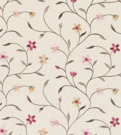 Mellor Fabric by Clarke & Clarke Raspberry Mellor Fabric by Clarke & Clarke Raspberry