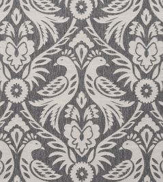 Harewood Fabric by Clarke & Clarke Charcoal Harewood Fabric by Clarke & Clarke Charcoal