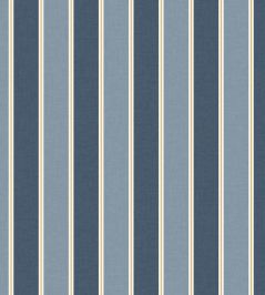 Classic Lines Wallpaper by Caselio Bleu Denim Or Classic Lines Wallpaper by Caselio Bleu Denim Or