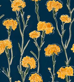 Clavelitos Wallpaper by Tres Tintas Mazarine Clavelitos Wallpaper by Tres Tintas Mazarine