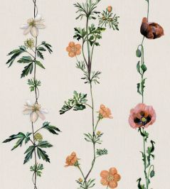 Climbing Flowers Wallpaper by Coordonne Linen Climbing Flowers Wallpaper by Coordonne Linen