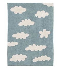 Clouds Rug by Lorena Canals Vintage Blue Clouds Rug by Lorena Canals Vintage Blue