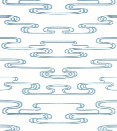 Cloudwater Wallpaper by Anna French Blue Cloudwater Wallpaper by Anna French Blue