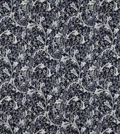 Clover & Vine Weave Fabric by Morris & Co Indigo Clover & Vine Weave Fabric by Morris & Co Indigo