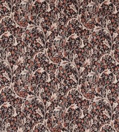 Clover & Vine Weave Fabric by Morris & Co Russet Clover & Vine Weave Fabric by Morris & Co Russet