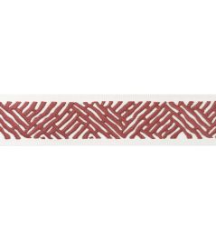 Cobble Hill Tape Trimming by Thibaut Cranberry Cobble Hill Tape Trimming by Thibaut Cranberry