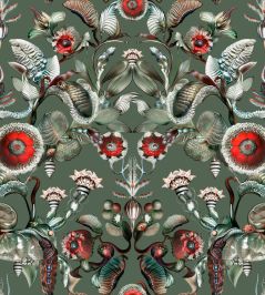 Coccinella Bella Wallpaper by Moooi Sage Green Coccinella Bella Wallpaper by Moooi Sage Green