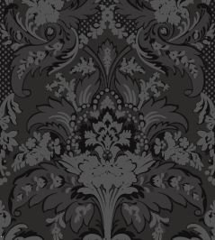 Aldwych Wallpaper by Cole & Son Black & Graphite Aldwych Wallpaper by Cole & Son Black & Graphite