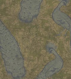 Byron Wallpaper by Cole & Son Teal & Pewter Byron Wallpaper by Cole & Son Teal & Pewter