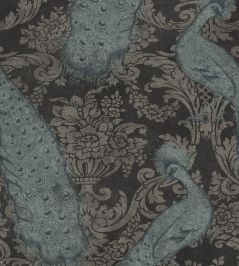 Byron Wallpaper by Cole & Son Teal & Graphite Byron Wallpaper by Cole & Son Teal & Graphite