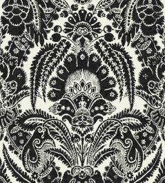 Chatterton Wallpaper by Cole & Son Black & White Chatterton Wallpaper by Cole & Son Black & White