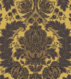 Coleridge Wallpaper by Cole & Son Yellow & Charcoal Coleridge Wallpaper by Cole & Son Yellow & Charcoal