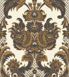 Wyndham Wallpaper by Cole & Son Black & Gold Wyndham Wallpaper by Cole & Son Black & Gold