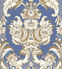 Wyndham Wallpaper by Cole & Son Blue & Gold Wyndham Wallpaper by Cole & Son Blue & Gold