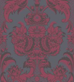 Wyndham Wallpaper by Cole & Son Red & Slate Wyndham Wallpaper by Cole & Son Red & Slate