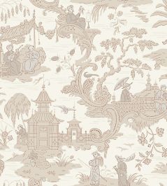 Chinese Toile Wallpaper by Cole & Son Parchment Chinese Toile Wallpaper by Cole & Son Parchment