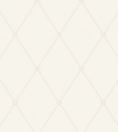 Large Georgian Rope Trellis Wallpaper by Cole & Son White Large Georgian Rope Trellis Wallpaper by Cole & Son White