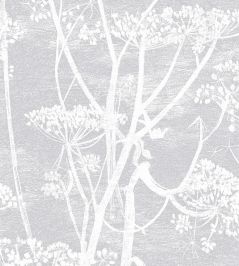 Cow Parsley Wallpaper by Cole & Son Pale Grey Cow Parsley Wallpaper by Cole & Son Pale Grey