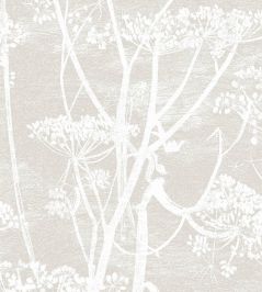 Cow Parsley Wallpaper by Cole & Son Warm Light Grey Cow Parsley Wallpaper by Cole & Son Warm Light Grey