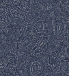 Malachite Wallpaper by Cole & Son Royal Blue and Silver Malachite Wallpaper by Cole & Son Royal Blue and Silver