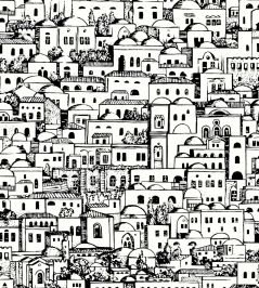 Mediterranea Wallpaper by Cole & Son White and Black Mediterranea Wallpaper by Cole & Son White and Black
