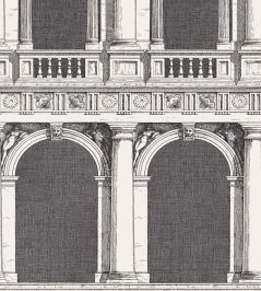 Procuratie Wallpaper by Cole & Son Black and White Procuratie Wallpaper by Cole & Son Black and White