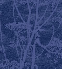 Cow Parsley Velvet Fabric by Cole & Son Hyacinth & Ink Cow Parsley Velvet Fabric by Cole & Son Hyacinth & Ink