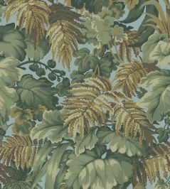 Royal Fernery Wallpaper by Cole & Son Khaki/Blue Royal Fernery Wallpaper by Cole & Son Khaki/Blue