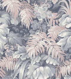 Royal Fernery Wallpaper by Cole & Son Slate Blue/Blush Pink Royal Fernery Wallpaper by Cole & Son Slate Blue/Blush Pink
