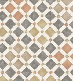 Zellige Wallpaper by Cole & Son Spice/Charcoal Zellige Wallpaper by Cole & Son Spice/Charcoal