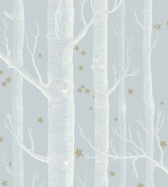 Woods & Stars Wallpaper by Cole & Son Powder Blue Woods & Stars Wallpaper by Cole & Son Powder Blue