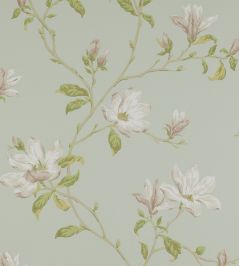 Marchwood Wallpaper by Colefax and Fowler Aqua Marchwood Wallpaper by Colefax and Fowler Aqua