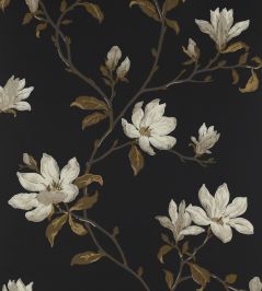 Marchwood Wallpaper by Colefax and Fowler Black Marchwood Wallpaper by Colefax and Fowler Black
