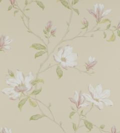 Marchwood Wallpaper by Colefax and Fowler Ivory/Green Marchwood Wallpaper by Colefax and Fowler Ivory/Green