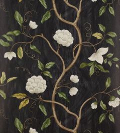 Snow Tree Wallpaper by Colefax and Fowler Black Snow Tree Wallpaper by Colefax and Fowler Black