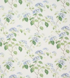 Summerby Cotton Fabric by Colefax and Fowler Blue Green Summerby Cotton Fabric by Colefax and Fowler Blue Green