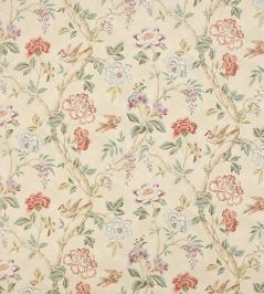 Leonora Fabric by Colefax And Fowler Coral/Sage Leonora Fabric by Colefax And Fowler Coral/Sage