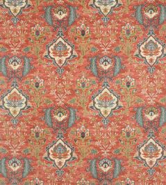 Floriana Velvet Fabric by Colefax and Fowler Red Floriana Velvet Fabric by Colefax and Fowler Red