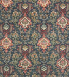 Floriana Velvet Fabric by Colefax and Fowler Navy Floriana Velvet Fabric by Colefax and Fowler Navy