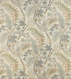 Paisley Leaf Fabric by Colefax and Fowler Old Blue Paisley Leaf Fabric by Colefax and Fowler Old Blue