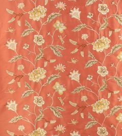 Passerine Fabric by Colefax and Fowler Red Passerine Fabric by Colefax and Fowler Red