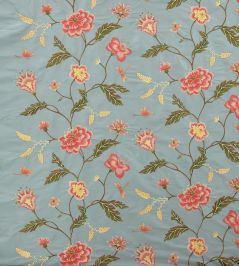 Passerine Fabric by Colefax and Fowler Blue Passerine Fabric by Colefax and Fowler Blue