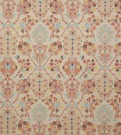 Persis Linen Fabric by Colefax and Fowler Coral Persis Linen Fabric by Colefax and Fowler Coral