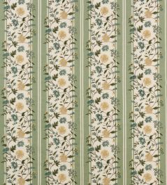 Colmar Fabric by Nina Campbell Green/Aqua/Yellow Colmar Fabric by Nina Campbell Green/Aqua/Yellow
