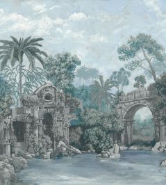 Colonial Mural by Coordonne Blue Colonial Mural by Coordonne Blue