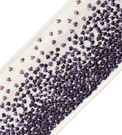Colony Embroidered Border Trimming by Samuel & Sons Blackberry Colony Embroidered Border Trimming by Samuel & Sons Blackberry
