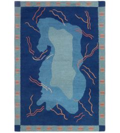 Columbus Rug by Finarte Blue Columbus Rug by Finarte Blue