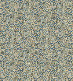 Contour Wallpaper by Ohpopsi Denim & Ochre Contour Wallpaper by Ohpopsi Denim & Ochre