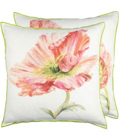 Coquelicot Cushion 50 x 50cm by Designers Guild Coral Coquelicot Cushion 50 x 50cm by Designers Guild Coral